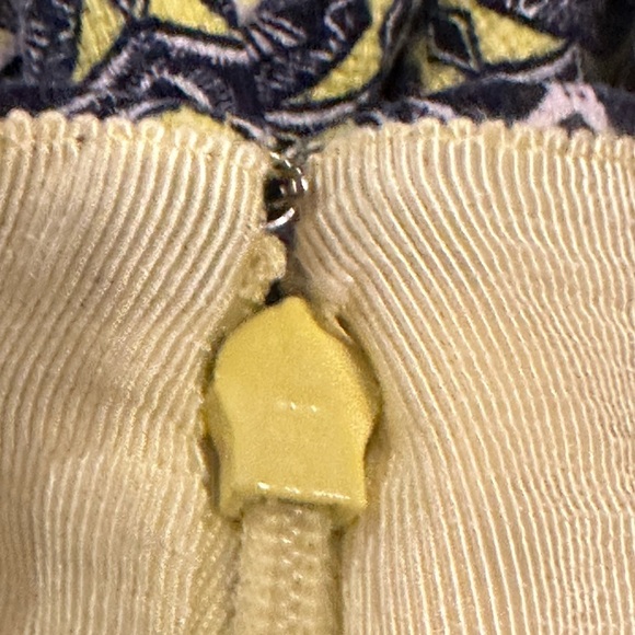 J. CREW The Pencil Basketweave Straight Cotton Lined Skirt Geometric Print Sz 12 - Picture 6 of 11